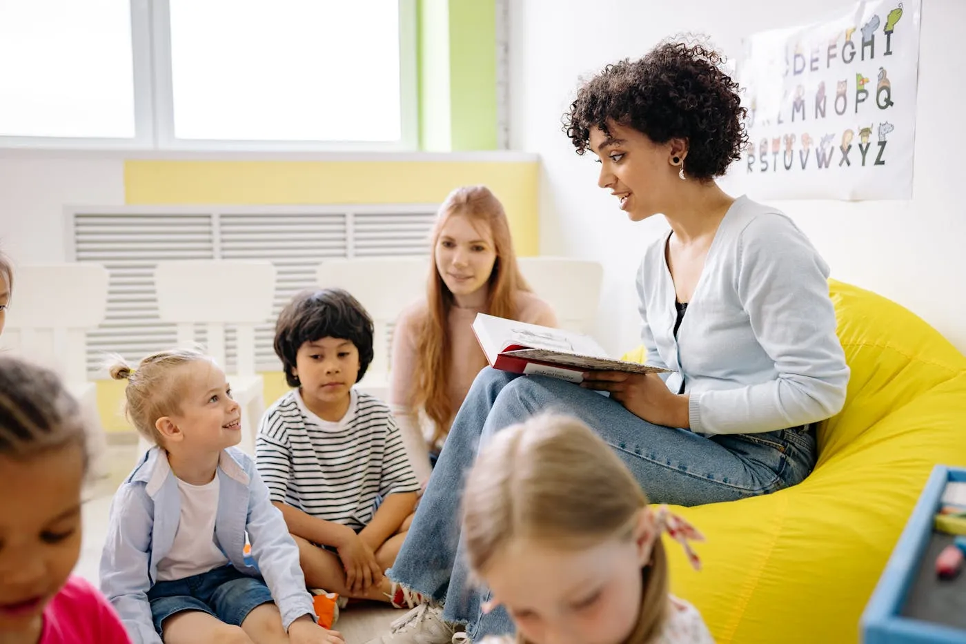 Young person practising mindfulness in a calm setting