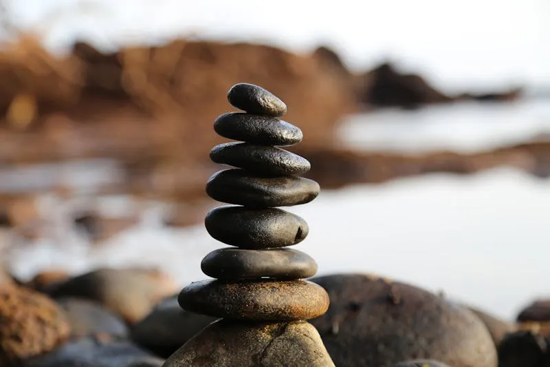 Zen stones — mindfulness detail